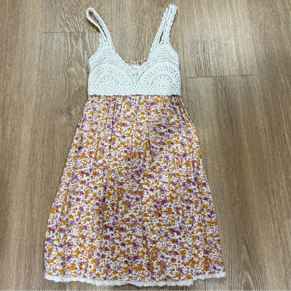 Crochet and floral Sundress by Jessica Simpson